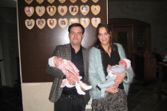 Yann en Lola zoon en dochter van Oliver Tockook en Floortje Grubben gedoopt 12-1-2020